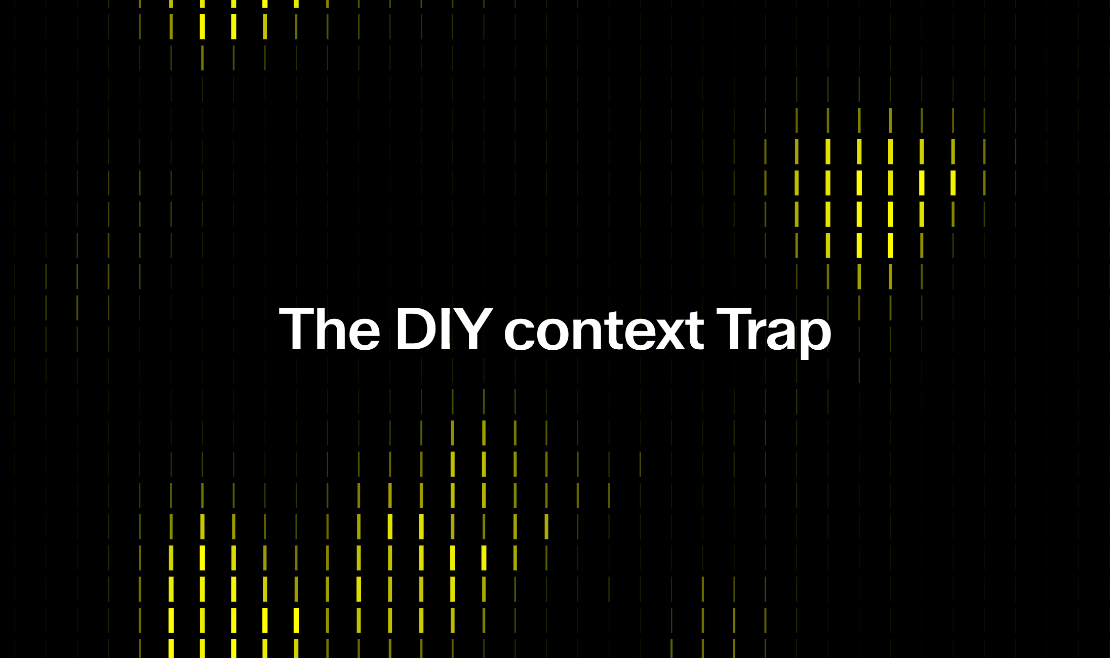 The DIY Context Trap: Why You Can't Build Your Own Codebase Context Infrastructure